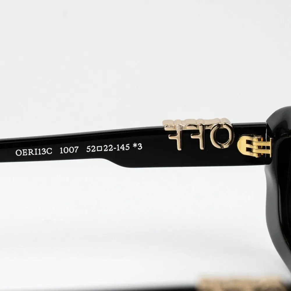 Off-White RENTON Sunglasses Black Rectangle OERI13C RENTON 1007 NEW AUTHENTIC